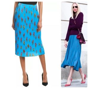 •ESCADA SPORT• Pleated Floral Midi Skirt